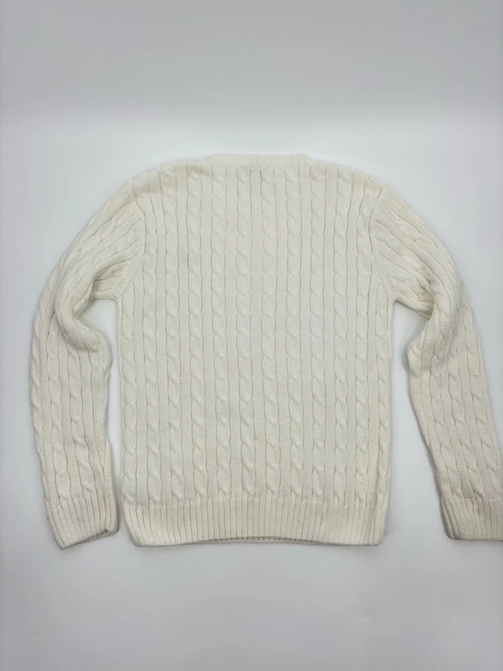 Lilly Pulitzer Sweater Vintage White Cable Knit - Picture 8 of 8